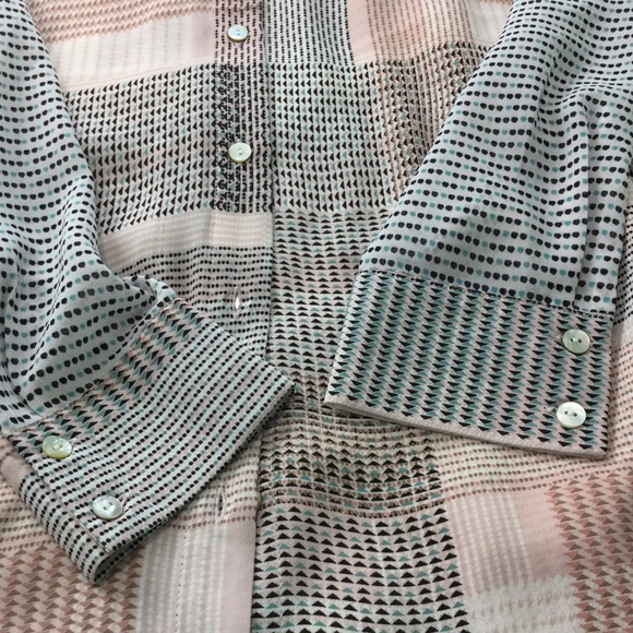 Rose+Olive - Women Long Sleeves Pink Plaid Shirt - Picture 8 of 8